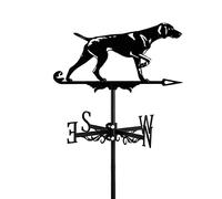 YXKJHH Girouette pour Animal Chien Chiot Ornement girouette Durable en Acier Inoxydable avec revêtement antirouille décoration de Jardin extérieur Pratique indicateur de Direction Outils