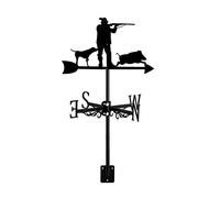 YXKJHH Girouette pour Chien de Chasse avec Support de Toit, indicateur de Direction du Vent pour la Ferme, la Cour, Le Chasseur, Les décorations en métal pour Le Jardin