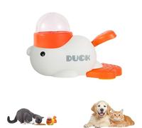 YXKNB Cat Treat Slot Machine, Duck Puzzle Feede, Cat Slot Machine Treat Dispenser, Duck Cats Treated Dispenser, Interactive Slow Feeder & IQ Training Toy, Dog Puzzle Feeder for Cats & Dogs (White)