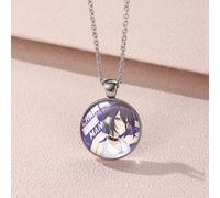 (YXL12) collier homme geek tronçonneuse pendentif original en alliage et verre pour les fans et les