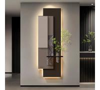YXLLGS Art Mural 3D LED avec Vase Et Végétal Artificiel, Télécommande