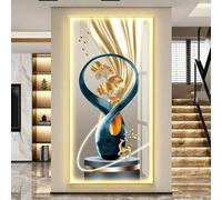 YXLLGS Déco Murale 3D LED, Vase Hydroponique, Texture Grès