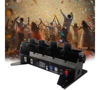 YXLMWZRY Confetti Machine,Professional Confetti Launcher, Remote/DMX Control Confetti Blower Machine,4-Shot Electric Confetti Cannon for Party DJ Wedding Stage Show Disco Clubs