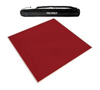 YXLYFDLY Grand tapis Mahjong avec dos en caoutchouc, nappe douce et antidérapante, tapis de table pour Mahjong, Paigow, Poker, cartes et jeux de société (rouge, 100 cm)
