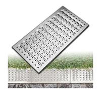 YXLYFDLY Grille De Drainage en Acier Inoxydable 304 pour L'évacuation des Eaux Pluviales, Couvercle De Drain De Tranchée Extérieur, Drainage Rapide(58x30x2.5cm/22.83x11.81x1in)