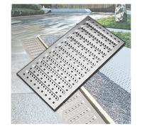YXLYFDLY Grille De Drainage en Acier Inoxydable 304 pour Sol en Béton, Couvercle De Drain De Tranchée Extérieur, Longue Durée De Vie(58x30x2.5cm/22.83x11.81x1in)