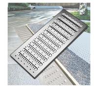 YXLYFDLY Grille De Drainage en Acier Inoxydable 304 pour Sol en Béton, Couvercle De Drain De Tranchée Extérieur, Longue Durée De Vie(58x25x2.5cm/22.83x9.84x1in)