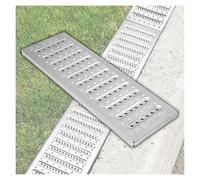 YXLYFDLY Grille De Drainage en Acier Inoxydable pour Sol en Béton, Couvercle De Drain De Tranchée Extérieur, Grande Capacité De Charge(58x30x1.5cm/22.83x11.81x0.59in)