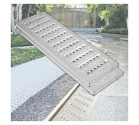 YXLYFDLY Grille De Drainage Extérieure en Acier Inoxydable, Couvercle De Drainage pour Allée, Jardin, Trottoir, Forte Capacité De Charge(2pcs,58x10x2.5cm)