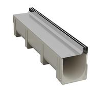 YXLYFDLY Système De Caniveau Linéaire avec Plaque De Recouvrement en Acier Inoxydable, Drain De Canal Et Drain De Sol Fiable pour Les Parkings, Facile À Nettoyer(100x20x10cm/39.4x7.9x3.9in)