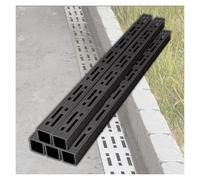 YXLYFDLY Système De Drainage De Tranchée en Acier Inoxydable pour Trottoir De Cour, Système De Drainage De Sol Noir Et Drain De Canal, Drainage Rapide(5pcs,100x5x5cm)