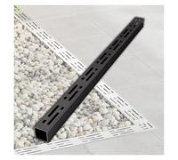 YXLYFDLY Système De Drainage De Tranchée en Acier Inoxydable pour Trottoir De Cour, Système De Drainage De Canal Noir Et Drain De Sol, Longue Durée De Vie(1pcs,100x7x3cm)