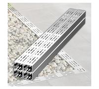 YXLYFDLY Système De Drainage De Tranchée Épaissi, Drain De Canal en Acier Inoxydable 304 Et Drain De Sol pour Les Zones De Patio, Structure Stable(4pcs,100x5x5cm)