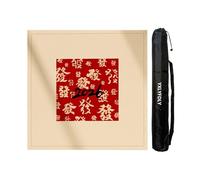 YXLYFDLY Tapis de Mahjong doux épais et réduction du bruit avec envers en caoutchouc Grand tapis de jeu pour poker, cartes, jeux de carrelage (75 cm)