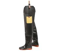 YXLYFDLY Waders Bottes de Pêche Imperméables, Cuissardes de Pêche Confortables en PVC pour Hommes, Simples À Mettre Et À Enlever(46 EU)