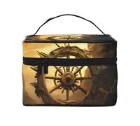 YXLymxDAMAI Ancient Roulette Trousse de Maquillage Voyage Trousse Cosmétique à la Mode Grande Capacité pour Voyage, Gym et Camping, Roulette ancienne, One Size
