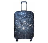 YXLymxDAMAI Beautiful Planets Housse de protection pour bagages de voyage Noir 45,7 à 81,3 cm, Flocons de neige dispersés, Large