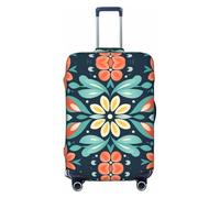 YXLymxDAMAI Beautiful Planets Housse de protection pour bagages de voyage Noir 45,7 à 81,3 cm, Motif fleurs de plan, Medium