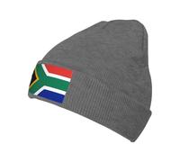 YXLymxDAMAI Bonnet tricoté avec drapeau de l'Afrique du Sud - Bonnet d'hiver chaud en acrylique doux pour temps froid, utilisation en extérieur ou en intérieur, Deep / Chiné, taille unique