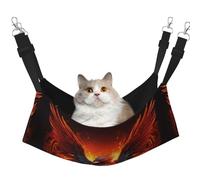 YXLymxDAMAI Fire Phoenix Lit hamac pour chat - Lit hamac pour animal domestique avec sangles réglables, convient pour chats, furets, chiots ou petits animaux de compagnie