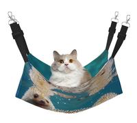 YXLymxDAMAI Hamac lit pour chat Hedgehogs in The Water - Lit hamac pour animal domestique avec sangles réglables, convient pour chats, furets, chiots ou petits animaux de compagnie
