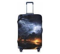 YXLymxDAMAI Housse de protection pour valise de voyage Motif totem aigle Noir 45,7 à 81,3 cm, A Night Of Lightning And Thunder, Large