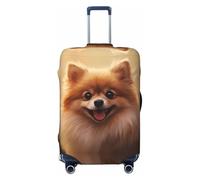 YXLymxDAMAI Housse de valise Hérissons dans l'eau pour bagages - Convient pour les bagages de voyage Housse de protection de 45,7 à 81,3 cm, noir, Adorable petit chien, Small