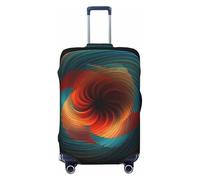 YXLymxDAMAI Housse de valise Hérissons dans l'eau pour bagages - Convient pour les bagages de voyage Housse de protection de 45,7 à 81,3 cm, noir, Vortex coloré, Medium