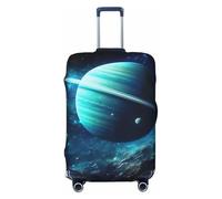 YXLymxDAMAI Housses de valise à pois colorés pour bagages - Convient pour les bagages de voyage Housse de protection de 45,7 à 81,3 cm, noir, Planète bleue, Large