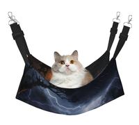 YXLymxDAMAI Lit hamac pour chat A Night of Lightning and Thunder - Cage pour animal domestique avec sangles réglables, convient pour chats, furets, chiots ou petits animaux de compagnie