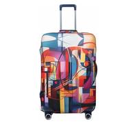 YXLymxDAMAI Moon Surface Housse de protection pour bagage de voyage Noir 45,7 à 81,3 cm, Image aux couleurs froides, Large