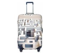 YXLymxDAMAI Moon Surface Housse de protection pour bagage de voyage Noir 45,7 à 81,3 cm, Labyrinthe, Medium