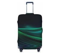 YXLymxDAMAI Moon Surface Housse de protection pour bagage de voyage Noir 45,7 à 81,3 cm, Ligne verte, Small