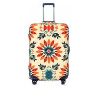YXLymxDAMAI Moon Surface Housse de protection pour bagage de voyage Noir 45,7 à 81,3 cm, Motif floral géométrique, Small