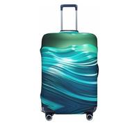 YXLymxDAMAI Moon Surface Housse de protection pour bagage de voyage Noir 45,7 à 81,3 cm, Ondulation verte, X-Large