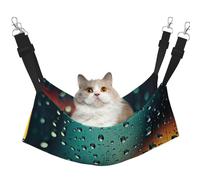 YXLymxDAMAI Raindrops in The Sky Hamac lit pour chat - Lit hamac pour animal domestique avec sangles réglables, convient pour chats, furets, chiots ou petits animaux de compagnie