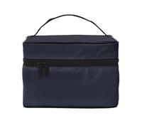 YXLymxDAMAI Trousse de maquillage de voyage à encre bleue et jaune - Trousse de maquillage tendance avec grande capacité pour voyage, gym et camping, Couleur unie : noir, One Size