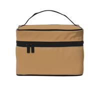 YXLymxDAMAI Trousse de maquillage de voyage drapeau de l'Angleterre - Trousse cosmétique tendance avec grande capacité pour voyage, gym et camping, marron, One Size