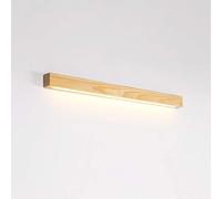 YXNKK Lampe Murale Moderne LED, Applique en Bois, Eclairage Chevet Lire, Salle de Bain, Salon, Decorative, 60CM 11W, Blanc, Miroir, Rectangulaire, Efficace Énergetiquement, Montage Mural, 1 Unité