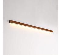 YXNKK Lampes Murale Moderne LED, Applique en Bois Ligne Intérieur Lumière Murale Éclairage Chevet Lire Lampe Avant Miroir Salle de Bain Luminaire Murale Salon Décorative pour Chambre Salle,A,120CM 24W