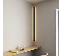 YXNKK LED Lampe Murale Longue Chambre Applique Murale Intérieur de Coin Noir Minimaliste 3000K Lumière Chaude Lampe de Mur Salon Acrylique Lèche-Murs Métal Moderne Décoration pour Entrée,80cm/18w