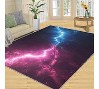 YXQAIED Éclair Tapis Salon 180x240cm Abstrait Chambre AntidéRapant Lavable en Machine Doux Grand Paysage Carpet Salle a Manger Descente de Lit Chambre Adulte