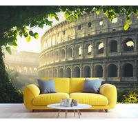YXQAIED Papier peint Colisée de Rome Italie, papier peint photo du patrimoine historique européen, peintures murales d'arène italienne, peintures murales pour salon, chambre à coucher, décoration