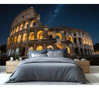 YXQAIED Papier peint Colisée de Rome Italie, papier peint photo du patrimoine historique européen, peintures murales d'arène italienne, peintures murales pour salon, chambre à coucher, décoration