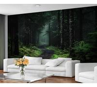 YXQAIED Papier peint forêt rétro, papier peint paysage mystérieux pour chambre à coucher, papier peint photo 3D pour décoration de chambre d'adultes (ne se décolle pas et ne colle pas)