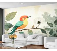 YXQAIED Papier peint motif oiseaux - Papier peint mural vintage pour chambre à coucher et décoration d'intérieur, fleurs tropicales et oiseaux - Grande peinture murale pour salon, non autocollant, 20