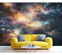 YXQAIED Papier peint - Papier peint photo galaxie, papier peint cosmos espace pour salon, chambre à coucher, papier peint non autocollant, grandes peintures murales