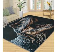 YXQAIED Tapis dinosaure pour chambre de garçon, motif dinosaure dessin animé, 100 x 150 cm, tapis amusant pour salon, tapis de jeu dinosaure, tapis imprimé dinosaure mignon