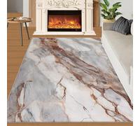 YXQAIED Tapis en marbre doux et antidérapant pour décoration d'intérieur et cadeaux 90 x 150 cm, rétro neutre lavable pour chambre à coucher
