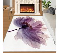 YXQAIED Tapis floral et décoration d'intérieur - Tapis lavable 90 x 120 cm - Dahlia pour entrée, salon - Paillasson d'intérieur doux et antidérapant - Dahlia abstrait et décoration de chambre de femme